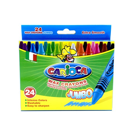 PASTELLI A CERA CARIOCA COLORS JUMBO 24PZ.