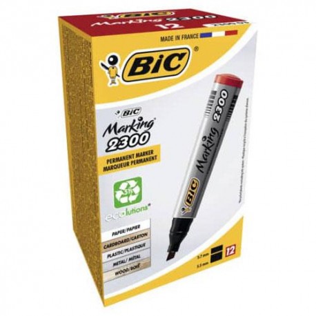 PERMANENT MARKER BIC 2300 ROSSO