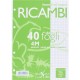 RICAMBI FOGLI A4 QUADRETTI 4mm