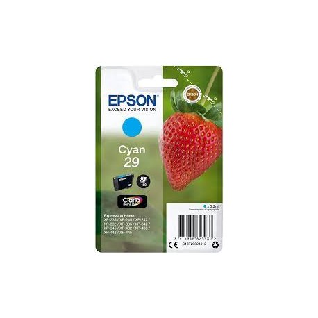 CARTUCCIA EPSON ORIGINALE C13T29824012 INK CIANO