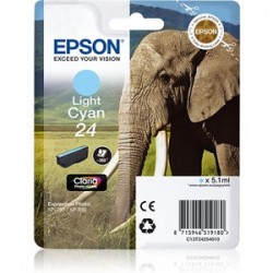 CARTUCCIA EPSON ORIGINALE C13T24254012 INK CIANO LIGHT