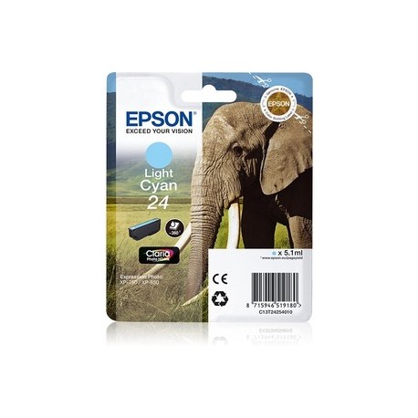 CARTUCCIA EPSON ORIGINALE C13T24254012 INK CIANO LIGHT