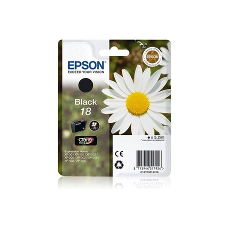 CARTUCCIA EPSON ORIGINALE C13T18014022 INK NERO