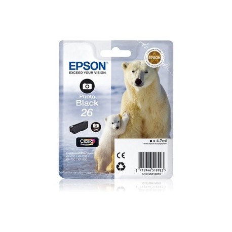 CARTUCCIA EPSON ORIGINALE C13T26114012 INK NERO