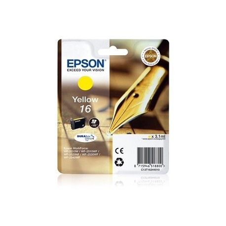 CARTUCCIA EPSON C13T16244022 ORIGINALE INK GIALLO