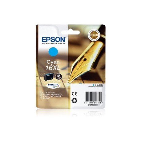 CARTUCCIA EPSON ORIGINALE C13T16324012 INK CIANO AD ALTA CAPACITA'