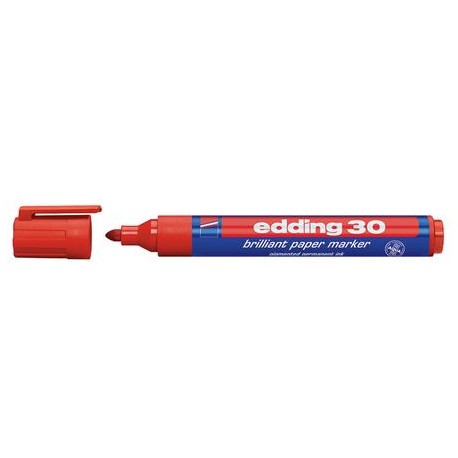 MARCATORE PERMANENTE EDDING 30 INK ROSSO