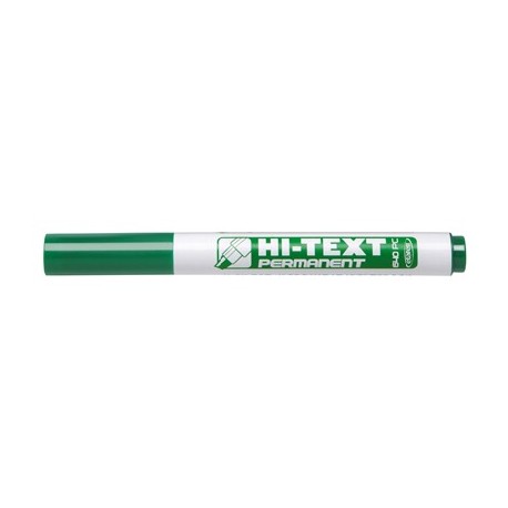 MARCATORE PERMANENTE HI-TEXT 640 PC PUNTA SCALPELLO COLORE VERDE