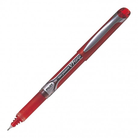 ROLLER HI-TECPOIN V7 GRIP PILOT INK LIQUIDO ROSSO